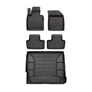 Volvo XC60 Floor-Trunk Mats - Omac - 3D Premium - Black - 2018-2025 Volvo XC60 Floor-Trunk Mats - Omac - 3D Premium - Black - 2018-2025